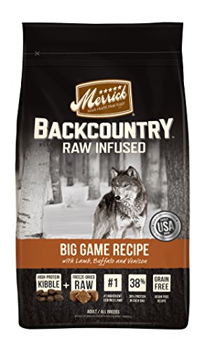Merrick backcountry big game dry dog food, 22 lbs.
