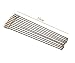 Drhob 10PCS Stainless Steel Wire Keychain Cable Key Luggage tag rope Ring for Outdoor Hiking