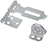 Stanley Hardware S755-250 CD925 Fixed Staple Double Hinge Safety Hasp in Zinc plated