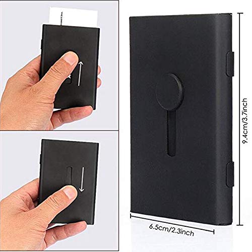Business Card Holder,Thumb-Drive Business Card Wallet Case for Men and Women