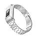 ANCOOL Compatible with Garmin Vivofit 3 Bands Stainless Steel Metal Link Watch Band Replacement for Garmin Vivofit 3 Tracker, Silver