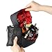 IBEILLI Makeup Bag Travel Cosmetic Case with 7 Brush Holder Dividers & 2 Pockets Storage Organizer for Women Girls Waterproof Portable Train Toiletry Bag