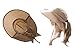 Ls Lady Womens Summer Flap Cover Cap Cotton Anti-UV UPF 50+ Sun Shade Hat with Bow. Adjustable Hat (One Size,0 Beige)