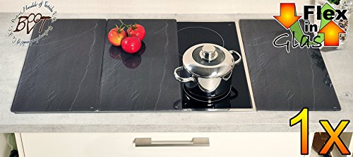 Premium Paris Set Of 1 Charcoal Slate Black Glass And Ceramic