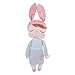 Cute Metoo Angela Rabbit Dolls Cartoon Animal Design Stuffed Babies Plush Doll for Kids Birthday / Christmas Gift Children Toy (Grey)