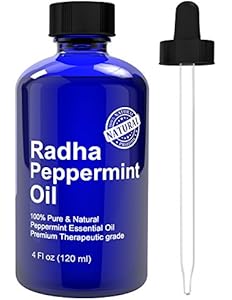 Radha Beauty Peppermint Essential Oil 4 oz - 100% Pure...