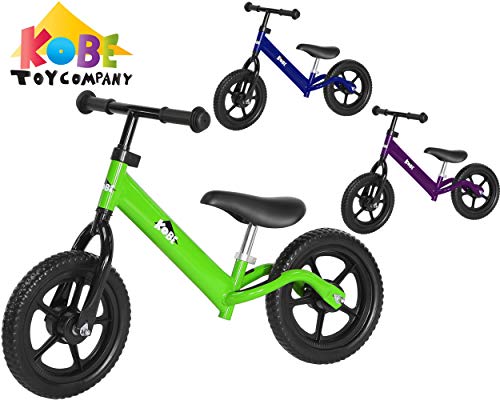 Kobe Aluminum Balance Bike-Lightest Pre-Bicycle on The Market-Ages 18 Months-5 Years-Green