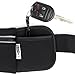 SNHNY Top Running Belt for Men + Women, Holds all IPhones + Accessories, Completely Comfortable Running Belt for Trail Running or Hiking. GUARANTEED Best Running Belt. (Black)