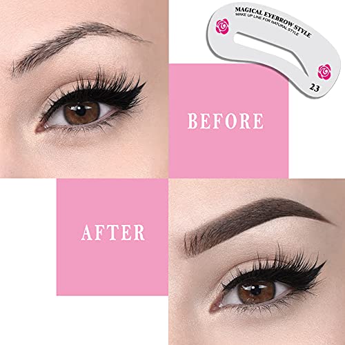 Eyebrow Stencils,Eyebrow Template,24 Eyebrow Shaper Kit,Brow Stencil
