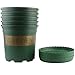 Ogrmar 5PCS 5 Gallon Durable Nursery Pot/Garden Planter Pots/Nursery Plant Container with 5PCS Pallet (5 Gallon)
