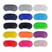 Wobe 30 pcs Colorful Eye Mask Cover, Sleep Mask with Nose Pad and Elastic Straps Comfortable Lightweight Blindfold Eyeshade Eyepatch for Kids Women Men for Travel Sleep or Party Supplies Game 15 Color