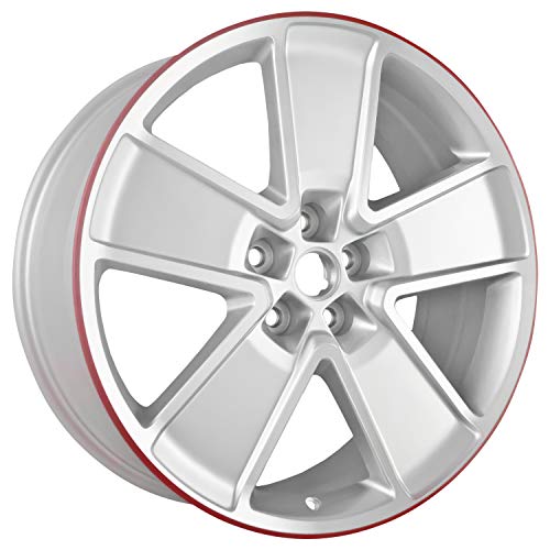 Multiple Manufactures ALY05550U10 Silver Wheel with Machined and Meets All Federal Motor Safety Standards (21 x 9.5 inches /5 x 120 mm, 43 mm Offset)