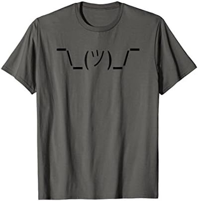 Super Nerd Techie Tee ShopFunny ASCII Art Shrug Emoticon Computer T-shirt T-Shirt