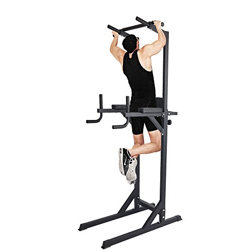Livebest Heavy Duty Adjustable Power Tower Pull Up Bar Tower Multi