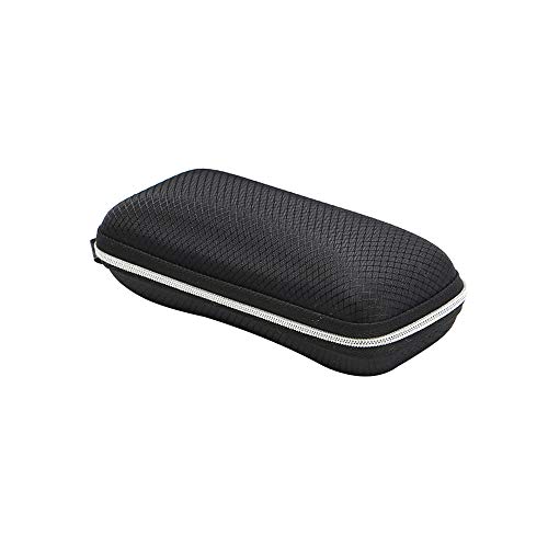 Sunglasses Eyeglasses Zipper Hard Case Protective Box Portable Square Eyes Glasses Bag (Black, 16x7x6cm(LxWxH))
