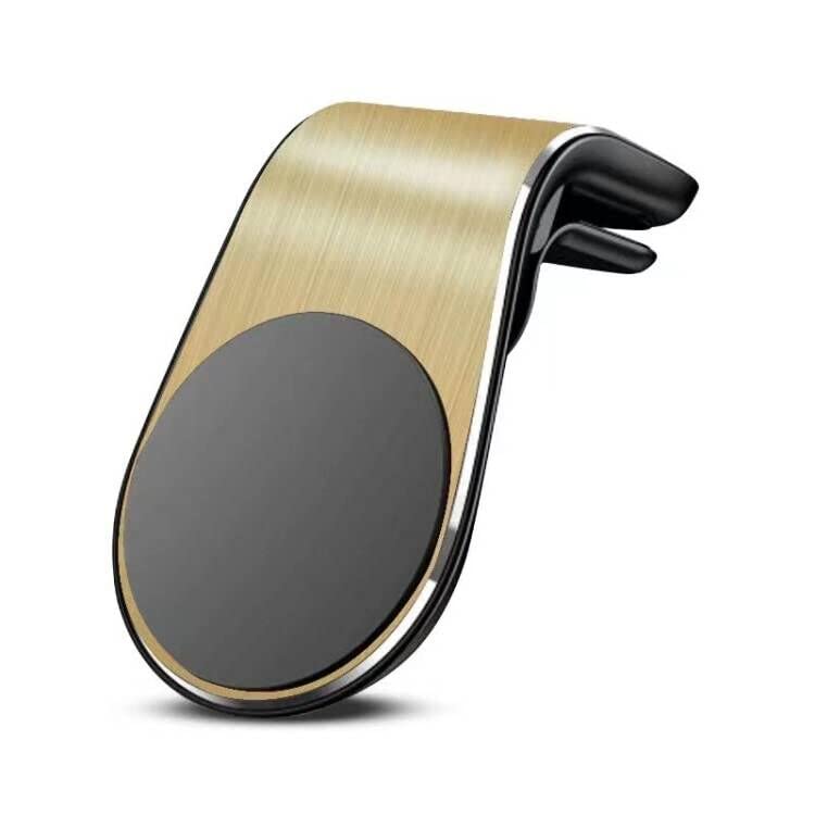 L-Shape Magnetic Car Phone Holder Vent [GOLD]