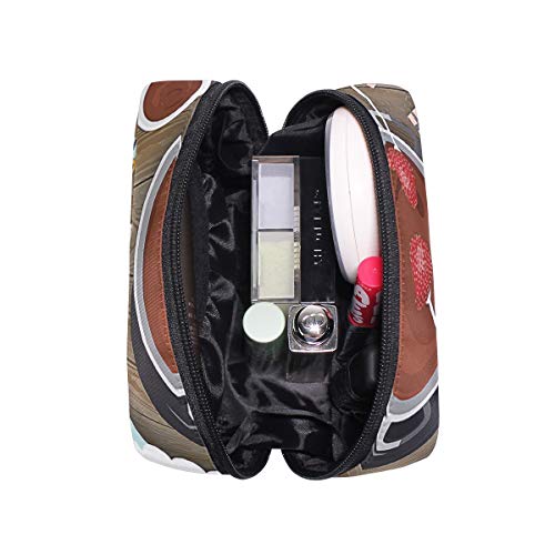 Fondue Design Makeup Bag Organizer Portable Cosmetic Pouch Handbag With Zipper For Women Purse