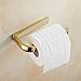 AUSWIND Gold Square Toilet Paper Holder Polish Solid Brass Tissue Roll Holder Wall Mount T90
