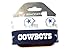 aminco NFL Dallas Cowboys Silicone Rubber Bracelet, 2-pack, White