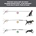 Pecute Hands Free Dog Leash with Multi Pouches, Strong Shock Absorbing Bungee Dog Leash with Reflective Stitches, 2 Handle Dog Waist Belt Leash for Running Hiking Walking