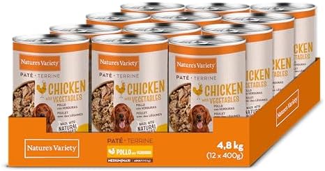 - Paté para Perros Adultos Medianos y Grandes con Pollo 12 x 400g