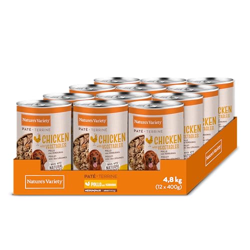 - Paté para Perros Adultos Medianos y Grandes con Pollo 12 x 400g