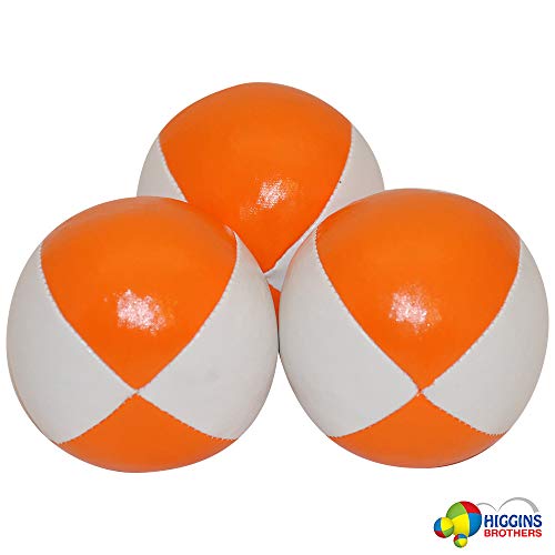 Juggling Balls Set of 3 Professional Style (White/Orange)