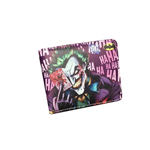DC Comics Joker HAHAHA Faux Leather Bi Fold Wallet with Gift Box
