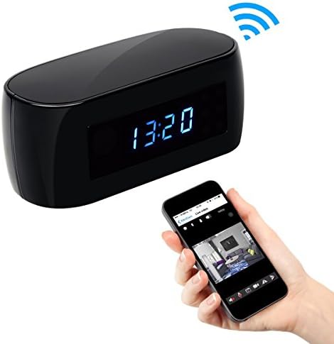【2018 Upgraded Version】 HD 1080P Clock WIFI Hidden Camera Covert Nanny Cam Wireless IP Home Security Cameras Night Vision Support IOS/Android Phone PC Video Recorder Remote View