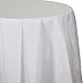 Creative Converting Paper Tablecover Plain White Round Tablecloth, One Size, Multicolor