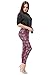 Bentibo Women's Fashion Floral Printed Spandex Leggings Skinny Pants Hot Pink M