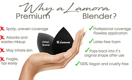 Makeup Sponge Blender Beauty Foundation Blending Sponge - Multi Shaped & Colored - Soft, Latex Free, Vegan - Flawless Application for Liquids, Concealer, Cream, Powder