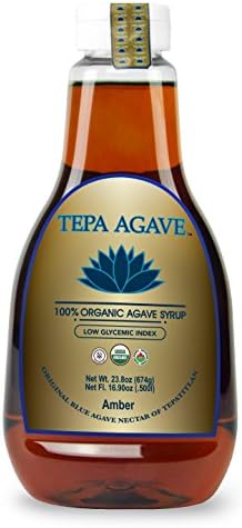Tepa Agave 100% Pure Organic Blue Agave Syrup - Amber Agave Flavor - 23.8 oz