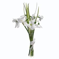 FloristryWarehouse Artificial Silk snowdrops Posy 5