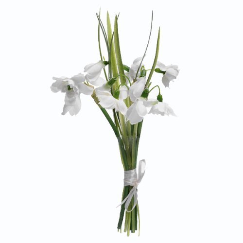 FloristryWarehouse Artificial Silk snowdrops Posy 5
