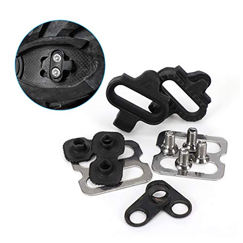 image for SolUptanisu Bicycle Pedals Cleats Kit Mountain Bike Cleats Pedal Locki