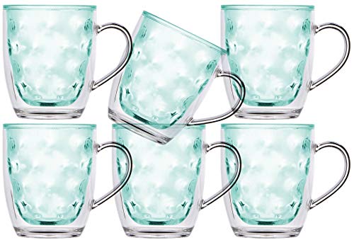 Marine Business Isothermic Glas Mug, Set 6 Stück, unzerbrechlich - Harmony Moon Acqua
