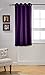 MYSKY HOME Bedroom Curtains 63 Inch Long Blackout Curtains for Living Room Dark Purple Curtains Grommet Window Curtains Privacy Protect Room Darkening Single Panel Curtains, 52 x 63 Inch, Purple