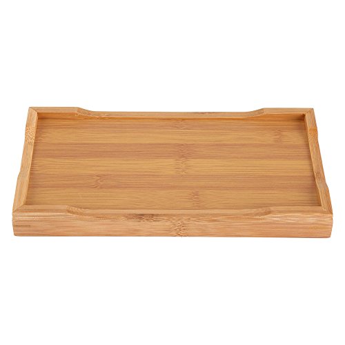 Regun Chinesisches Teetablett, Gongfu Tee Tisch, 27x14x3cm Holz Teeset Tablett mit Wasserablage ideal für Teestube, Zuhause, Büro – Bild 8