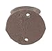 Industrial Metal Wall Hook with Base, Old Rustic Brown Color Finish, Use Indoor or Outdoor - Length 2 5/16 Inches by Width 2 Inches -Hang Towels, Coats, Jackets, Scarves, Jewelry, Umbrella, Notes, Ect