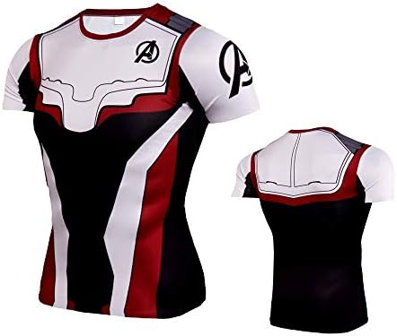 Avengers Endgame Compression Shirts Men's Gym Sports Fitness T-Shirt Sportswear
