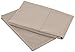 Amazon Brand – Pinzon 400 Thread Count Egyptian Cotton Sateen Hemstitch Pillow Cases - Set of 2, Standard, Taupe