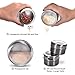 Aylson 12 Magnetic Spice Tins, Stainless Steel Storage Spice Containers Magnetic on Fridge, Spice Jar rack Organizers. Includes 120 Spice Labels
