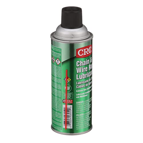 CRC Chain And Wire Rope Lubricant, 10 Wt Oz, Extreme Duty Synthetic