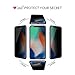 iCarez [4 Way Privacy] 360 Degree Film Screen Protector for Apple iPhone X iPhone 10 5.8-Inch [1-Pack Updated Version] Easy Install with Lifetime Replacement Warranty