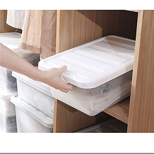 Cand 14 Quart Storage Bin with Lid, Durable Large Plastic Box for Organizing Your Towels, Toys, School Supplies, 2 Packs.
