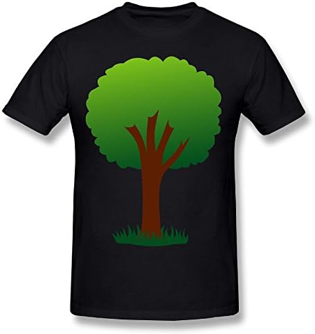 WHXNA Men's Retro Tree Baseball T-shirt Tee XXL Black