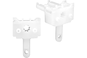 2pcs Vertical Blinds Replacement Parts, Vertical Blind Wand Control Replacement White Plastic Repair Accessories for Vertical