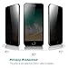 LEDitBe iPhone 8 Plus/7 Plus Privacy Screen Protector, Anti Spy Anti Peep Full Coverage Tempered Glass Screen Cover Shield Compatible with iPhone 8 Plus/iPhone 7 Plus'[2PACK][Black]