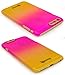 iPhone 6 / 6s Case, Bastex Slim Fit Transparent Fade Pink to Yellow Hard Plastic Snap-On Case Cover with LED Flash Function for Apple iPhone 6, iPhone 6s